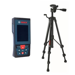 متر لیزری بوش مدل glm 150 27 c professional برد 150 متر به همراه سه پایه